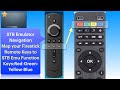 Firestick Remote Keys mapping for Navigation in STB Emulator.
