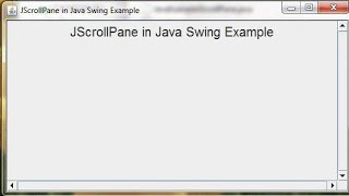 JScrollPane in java swing