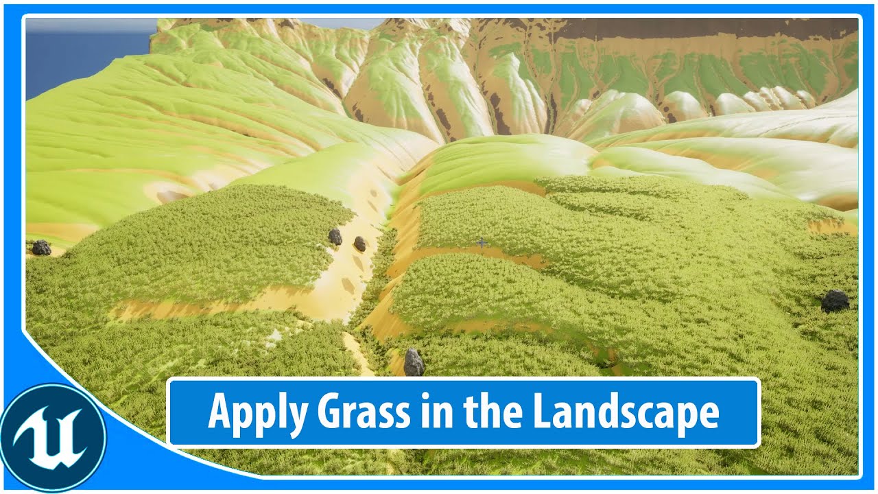 Ue5 Apply Grass In Landscape Youtube