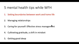 Tips for Good Mental Health while Working & Learning from Home by Psychiatrist, Dr Tay Kai Hong, SKH