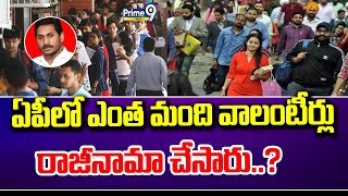 ఏపీలో ఎంత మంది వాలంటీర్లు రాజీనామా చేసారు..? | AP Volunteers | Prime9 News