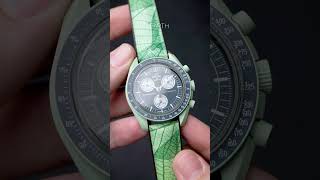 Green on Green - MoonSwatch Earth Strap Idea #moonswatch