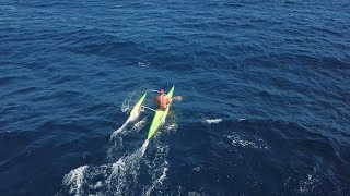 When OC1 Feline Fly - Outrigger Canoe Downwind with Nicolas Beynet