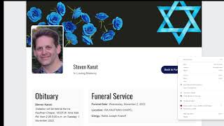 Steve Kanat's funeral on 2 November 2022.