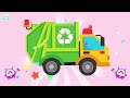 cars u0026 trucks 3 learn about school bus garbage truck jeep and food truck candybots games