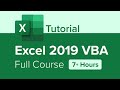Excel 2019 Vba Full Course Tutorial (7  Hours)