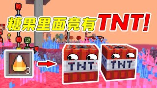 MC虛無生存52：糖果裡面全是TNT？可樂差點就一口塞進嘴巴里！ 【大小姐可樂】