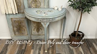 DIY Project - Half Moon Console Table