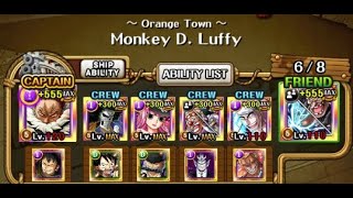 [OPTC] Grand Voyage - Orange Town - Luffy lvl 5 (v3 Kata \u0026 v3 Blackbeard)