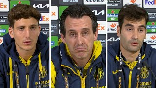 Emery, Torres, Trigueros - Villarreal v Man Utd - Pre-Match Press Conference - Europa League Final