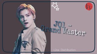 JO1 - GrandMaster Line Distribution || Colour Coded