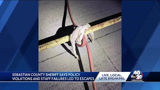 Sebastian County Sheriff says staff shares blame for jail escape