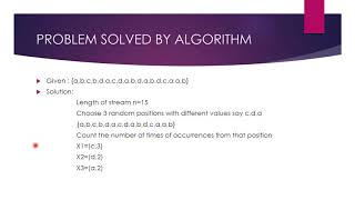 ALON MATIAS SZEGEDY (AMS) ALGORITHM