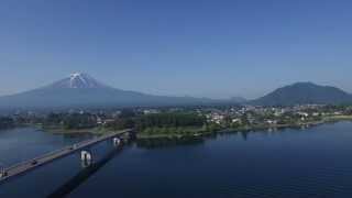 2015 河口湖逆さ富士4K空撮(Mt. Fuji mirrored on Lake Kawaguchi, Aerial 4K UHD)