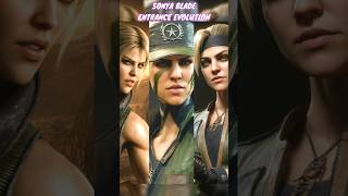 Sonya Blade Entrance Evolution in Mk9 , MkX , Mk11 and Mk1 Khaos Reigns #mortalkombat1havik