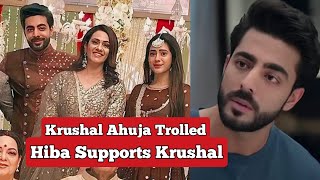 Hiba Nawab Supports Krushal Ahuja After Her Fans Troll Him | Hiba-Krushal's Message For Jhanak Fans