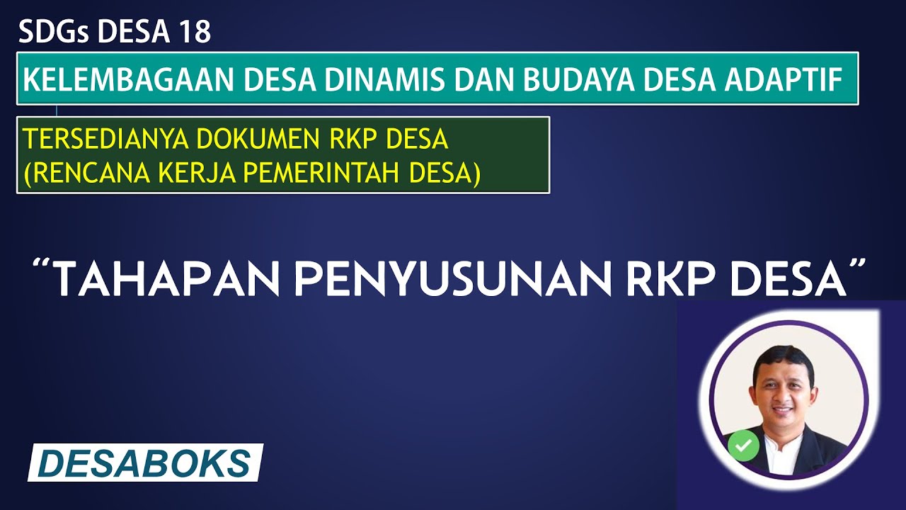 Tahapan Penyusunan Rencana Kerja Pemerintah (RKP) Desa - YouTube