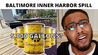 🚨5,000 Gallons of Diesel? Baltimore Inner Harbor Spill🚨