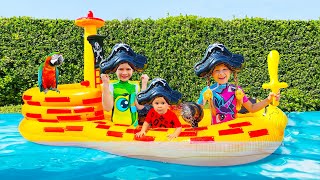 Diana And Roma Water Balloons Playdate With Baby Oliver Videos For Kids