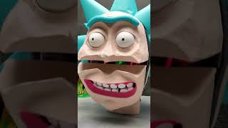 We Created Rick Cardboard Mask With Alien! #SHORTS
