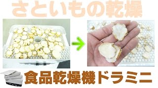 [乾燥野菜の作り方]食品乾燥機でさといもの乾燥（ドラミニ）