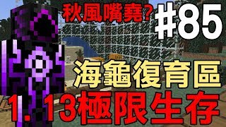 【堯の實況】MineCraft 1.13 先行版 極限生存 公益實況(feat.法師.兔子阿比) EP85 — 海龜復育區完工！秋風嘴堯？