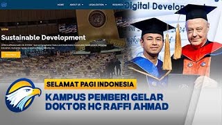 UIPM, Kampus Pemberi Gelar Doktor HC Raffi Ahmad - [Selamat Pagi Indonesia]