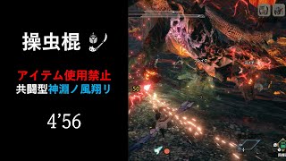 【MHRise/縛りTA】為虎添翼、ヌシ・リオレウス 操虫棍 ソロ 4'56 アイテム使用禁止