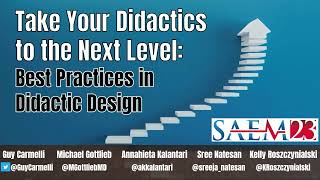 Take Your Didactics to the Next Level: Best Practices in Didactic Design