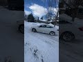 car almost got stuck car snow winter canada