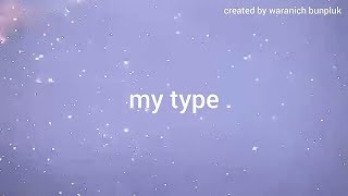 Saweetie - My Type (Lyrics Video)