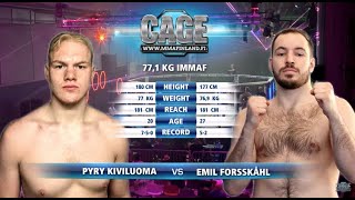 CAGE 65: Kiviluoma vs Forsskåhl  (Complete MMA Fight)