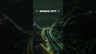 Dhaka City at Night 🇧🇩 Drone View Bangladesh