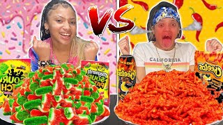 SPICY VS SWEET FOOD CHALLENGE