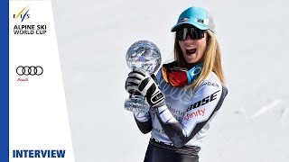 Mikaela Shiffrin | "This globe was unexpected" | Ladies' Super-G | Soldeu | Finals | FIS Alpine