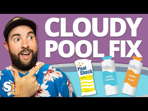 What causes cloudiness in a pool?