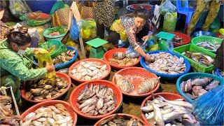 Freshwater fish wholesale market! The market opens at 3am and has a lot of seafood