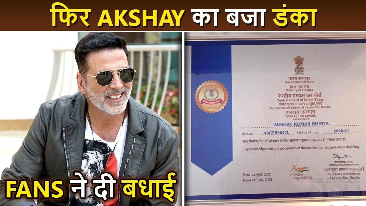 Akshay Kumar Becomes "Highest Taxpayer" In India, Receives A Honour ...