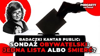 Sondaż obywatelski: jedna lista albo śmierć? Badaczki Kantar Public wyjaśniają | PoliTYka#113