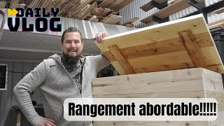 Comment fabriquer votre propre coffre de rangement? Daily Vlog!