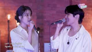 Jhope and IU duet equal sign full performance IU s palette