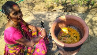 Village Woman Cooking Snakehead Fish । Villfood । Lenjra Hako Utu
