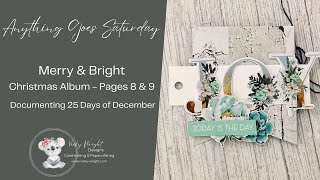 #303 | Merry \u0026 Bright Christmas Album | Uniquely Creative | Pages 8 \u0026 9 | 301124