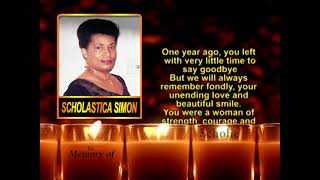 Scholastica Simon memorial