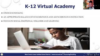 WCCUSD Hosted a Virtual School Information Session on Thursday, March 11, 2021