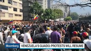 Venezuela's Guaido Pledges Protest Will Resume As Maduro Holds Power