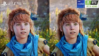 Horizon Zero Dawn Remastered - PS5 Pro vs RTX 4090 - 4k 60 fps