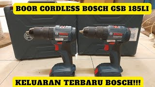 review boor cordless Bosch GSB 185 LI keluaran terbaru!!!