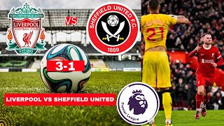 Liverpool vs Sheffield United 3-1 Live Stream Premier League Football EPL Match Score Highlights FC