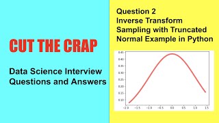 Google Data Science interview Question | Inverse Transform Sampling | Truncated Normal | Python